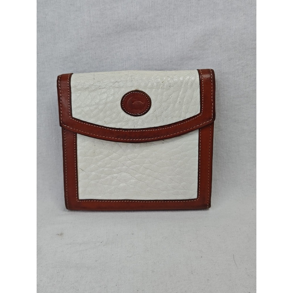 Vintage Dooney & Bourke Leather French Women's Wallet Coin Purse Made‎ In USA